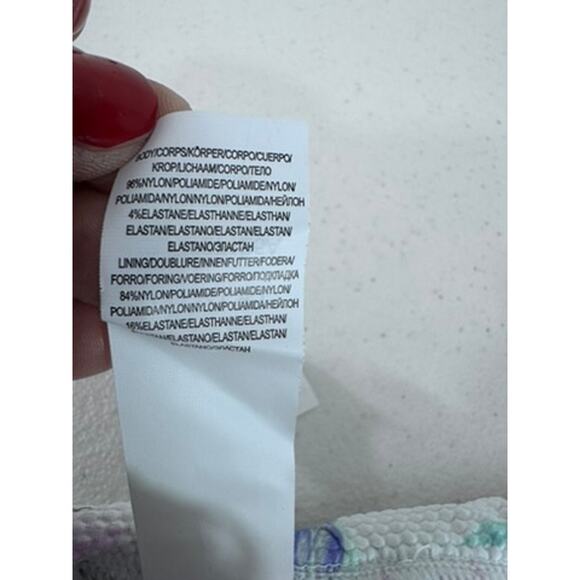 NWT!! "LA BLANCA" Mystic Palms,Shirred Band ,Hipster Bottoms SZ 6,Tropical,Ocean - Picture 6 of 8